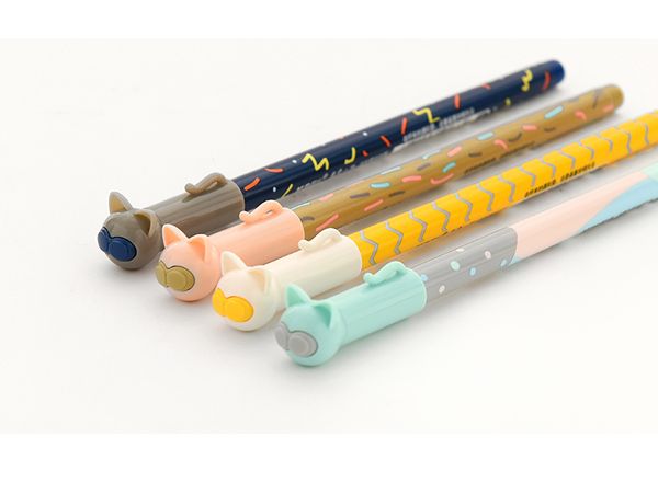 

1pcs stationery cute neutral pen 0.38mm black core pen student office sign