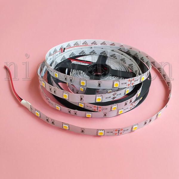 

12v/24v 5050 led flexible strip light tape string ribbon 30leds/m ip20 non waterproof indoor for cabinet kitchen celling lighting