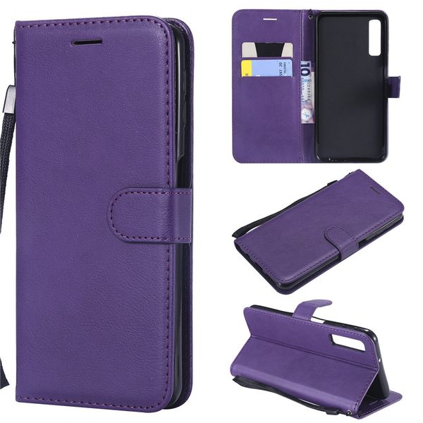 

wallet case for samsung galaxy a7 2018 a750 flip back cover pure color pu leather mobile phone bags coque fundas