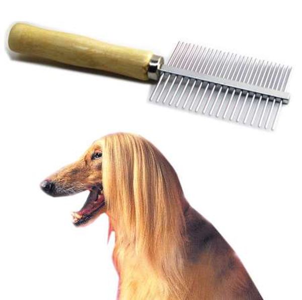 17.5 * 5 cm Hundebürste Mehrzweck Edelstahl Pin Pinsel Kamm Für Hunde Katzen Lange Haarbürste Dog Grooming Tool Großhandel noDC19