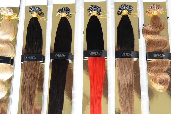 Xcsunny 18 20 Inch Hair Extensions Nail Tip Ombre Malaysian Virgin