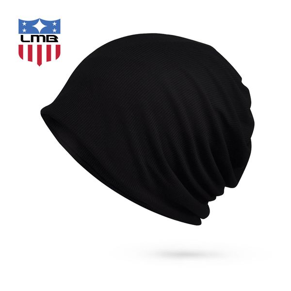 Winter Hats for Men Women Turban Hat Female Striped Knitted Cap Sleeve Winter Beanie Scarf Mask Collar Male