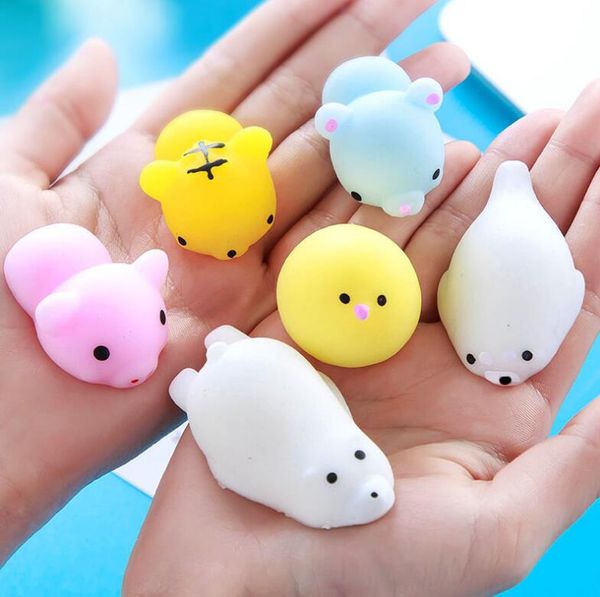 Wholesal Lento Rising Jumbo Brinquedo Bun Brinquedos Animais Bonito Kawaii Squeeze Brinquedo Dos Desenhos Animados Mini Squishies Gato Squishiy Moda Raro Animal Presentes encantos