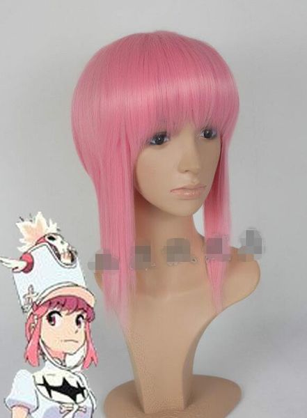 

kill la kill jakuzure nonon short pink cosplay wigs, Black;brown