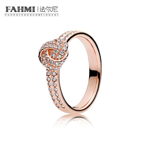 

fahmi 100% 925 sterling silver 1:1 original authentic charm 180997cz temperament fashion glamour retro ring wedding women jewelry, Slivery;golden