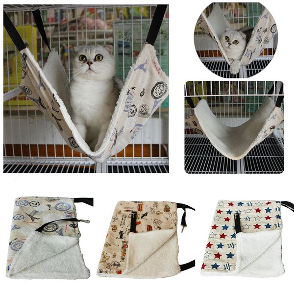 

new nice and warm cat bed pet hammock for pet cat rest & house soft and comfortable ferret cage #86720