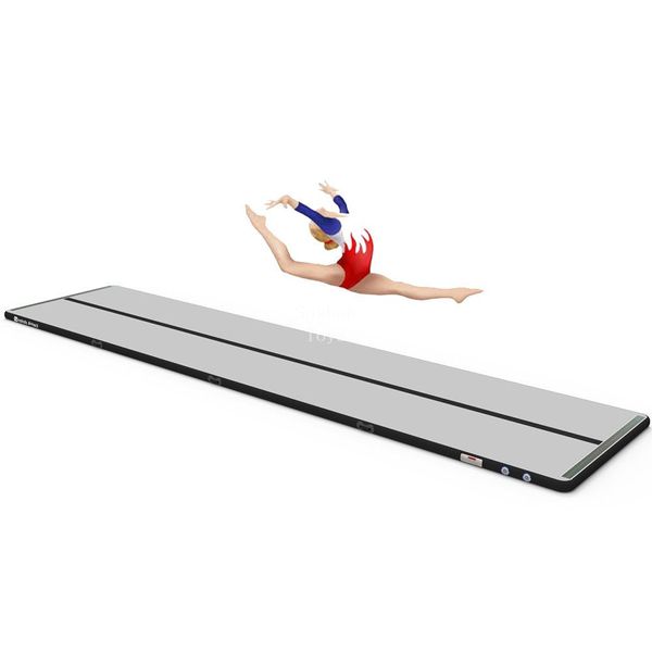

6x1x0.1m gymnastics inflatable air track tumbling mat gym airtrack with electric air pump for sale