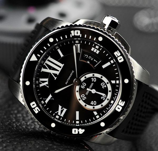 

2019 mens watch car ballon de w7100056 series white calendar dial + automatic mechanical buckle sapphire wrist watch ing, Slivery;brown