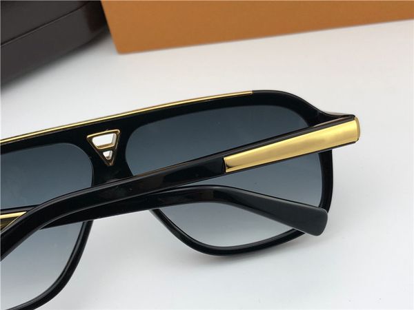 

luxury new eyewear lens designer box gold gray sunglasses sunglasses evidence pilot black mens brand in anfdv, White;black