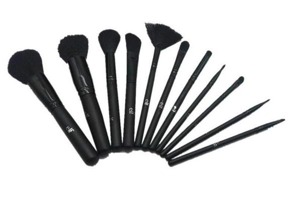 2023 Novo Hot 11pcs/set elfo pincel de maquiagem Conjunto de face Creme Power Foundation Brushes Multifurposes Furacy Cosmetic Tools Set com bolsa de bolsa de alta qualidade