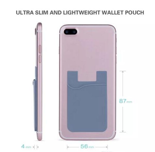

Ultra lim elf adhe ive credit card wallet card et card holder colorful ilicon for martphone for iphone x 8 7 6 um ung 8