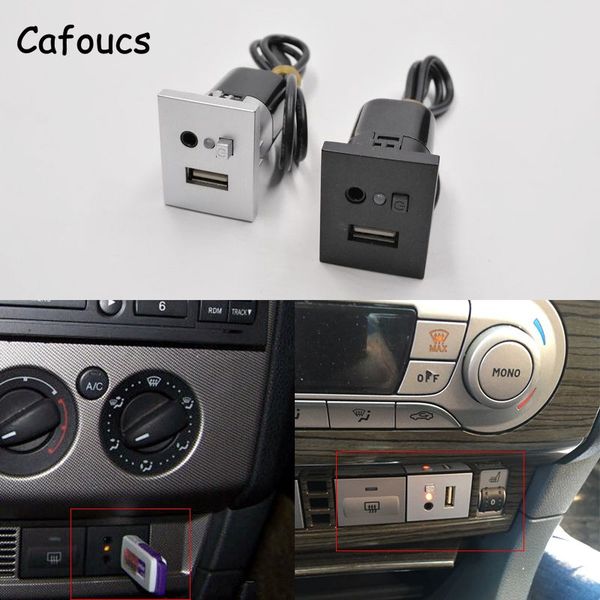 2020 Cafoucs Car Accessories Aux Usb Interfaces Button With Mini