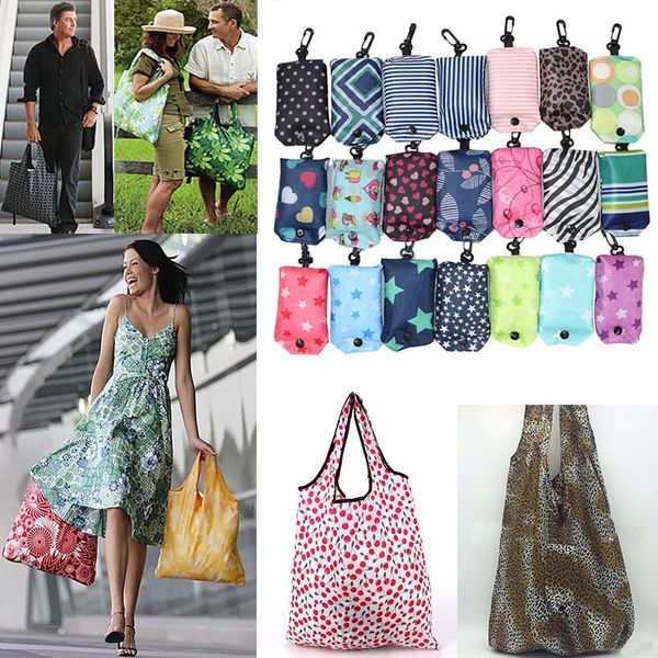 

2019 nylon foldable shopping bags reusable storage bag eco friendly shopping bags tote bags fty7-315