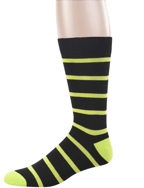 

men's cool colorful bamboo dress crew socks,6 pairs l size(10-13, Black