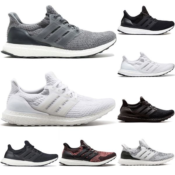 

ultra 3.0 4.0 running shoes men women core triple black white oreo cny primeknit trainer sports sneakers size 36-47 wholesale, White;red