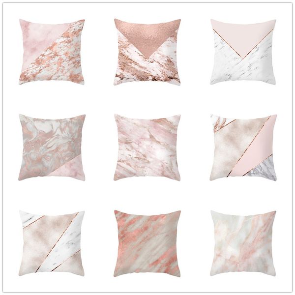 

geometric marble texture throw pillow case poszewki na poduszki stylish pillowcases *65