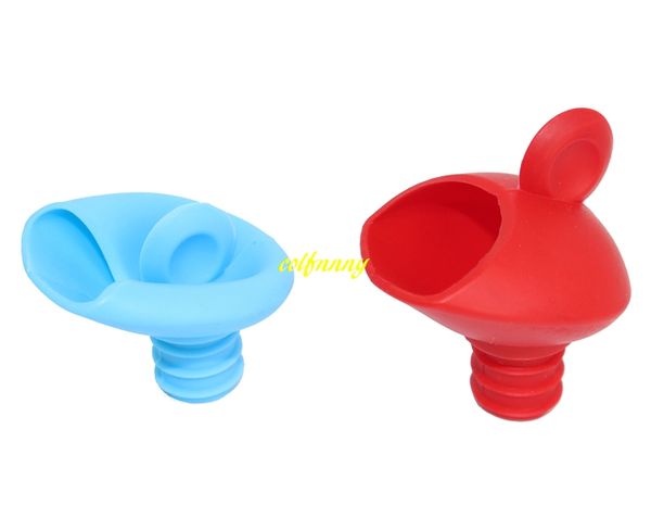 100 pz/lotto forma di Mouse Tappo di Vino ROSSO Tappi di Bottiglia di Bevanda Tappi di Bottiglia di Vino In Silicone Spina Versatore corck BAR strumenti