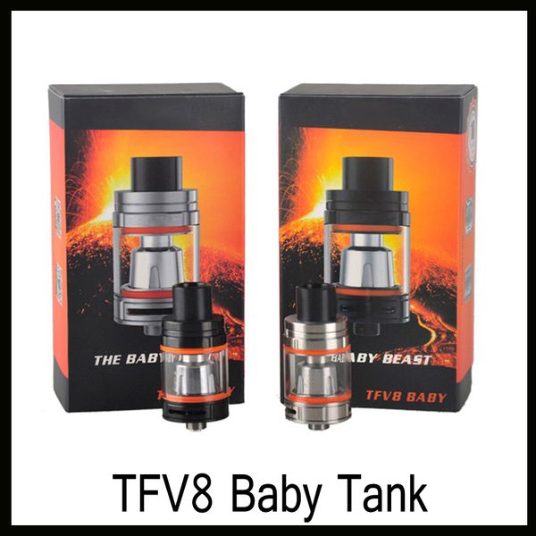 

TFV8 Baby Tank с 3 мл принимает новые турбо-двигатели - V8 Baby-Q2 Двухъядерный Cloud Beast Бесплатная доставка
