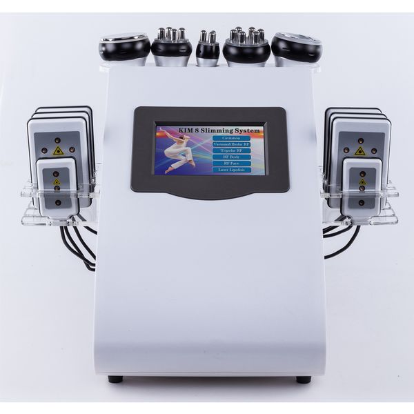 

new high intensity 40k ультразвуковая липосакция кавитация 8 pad lllt lipo лазерная машина для похудения вакуумная рф уход за кожей салон sp