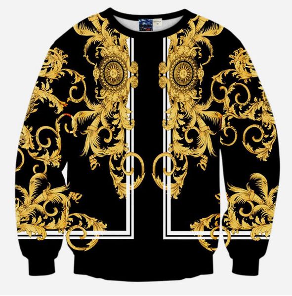 

men's european and american fashion new korean version of high-quality personality digital gold dragon print vest jacket / s-xl, Black