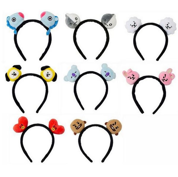 

Kpophome new for bt cadet bt21 tata cooky chimmy with cartoon plu h toy headband cute gift per onality fa hion co play ga497