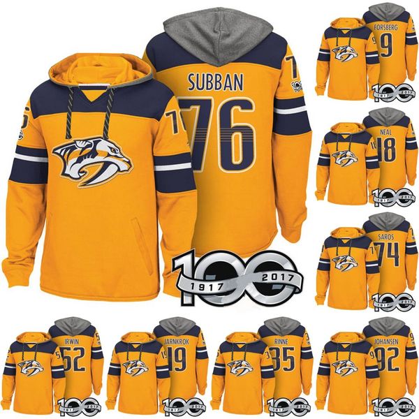 

Nashville Predators Hoodie 35 Pekka Rinne 92 Ryan Johansen 9 Filip Forsberg 76 P.K. Subban Calle Jarnkrok Matt Irwin Juuse Saros Jerseys