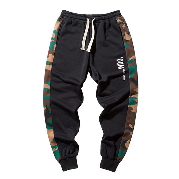 

bormandick mens pants fashions men sportswear pants cotton mens workout skinny sweatpants jog man kxp1810-42, Black
