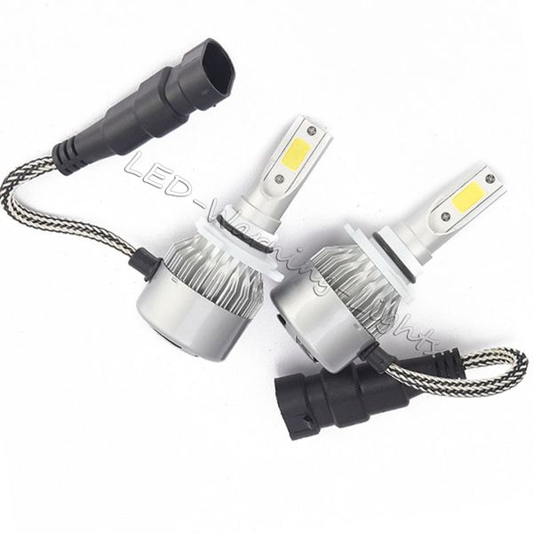 

c6 h4 h13 9004 9007 5202 cob led car headlight bulb kit 8000lm automobiles super bright 6000k auto led headlamp front light
