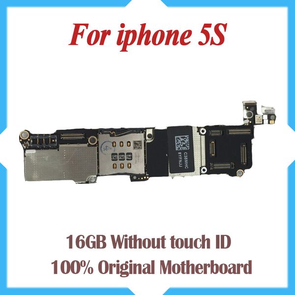 

100% оригинал разблокирована, 16 ГБ 5S материнская плата без сенсорного, для iphone 5s мат