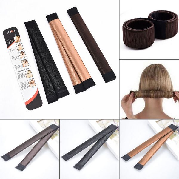 Women Girls Kids Magic Hair Styling Donut Bun Maker Former Twist