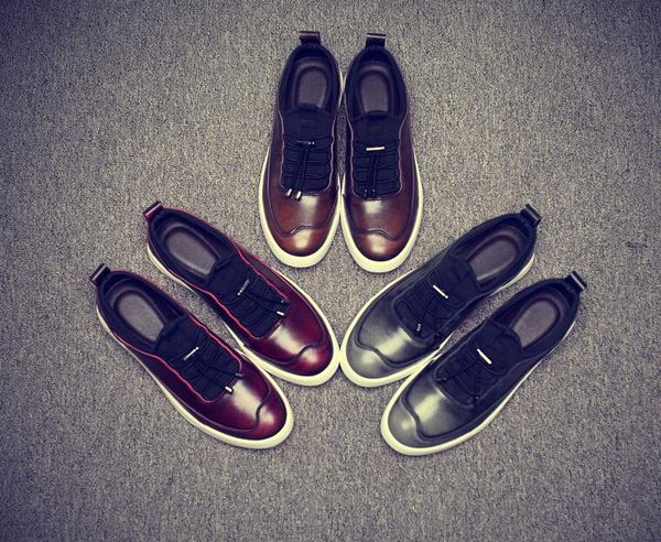 

2018 mens dress shoes designer loafers mens shoes men luxury shoes cloth and leather intertwined fashion leisure men preferred, Black
