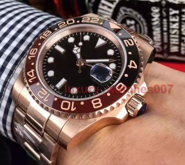

2018 basel world 40mm gmt watch 126710blro 126710 116710 116713 126715 126711 ceramic bezel asia 2813 movement automatic mens watches, Slivery;brown