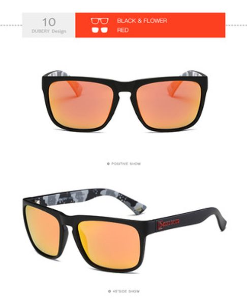 

2018 men's designer polarized sunglasses sports square sunglasses europe and the united states anti-uv400 lens with box, White;black