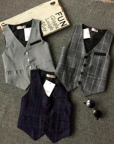 

baby boy children's waistcoat 2018 autumn new korean fashion handsome boys plaid suit vest waistcoat kids clothing, Camo