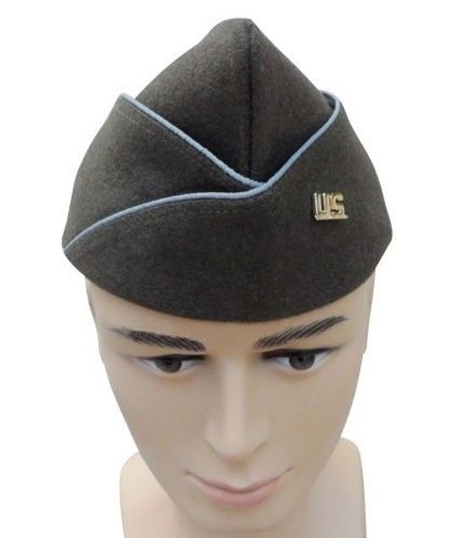 

wwii us paratrooper wool garrison cap in sizes & us army officer insignia cap- world store, Black;white