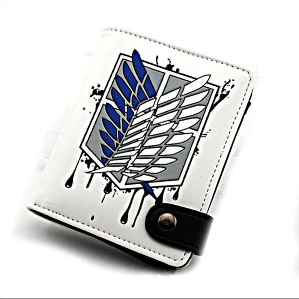 

attack on titan shingeki no kyojin scouting legion recon corps boys girls short wallet fairy tale one piece gift, Red;black