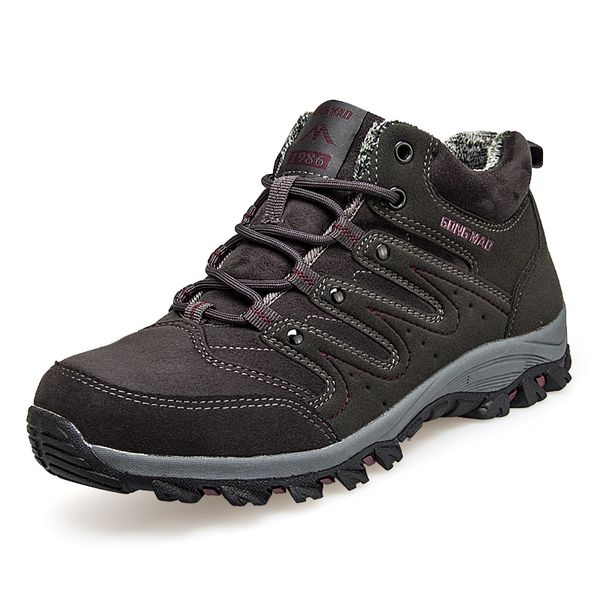 

Outdoor Men Shoes Anti-skid Fishing Boots Breathable Sports Men Shoes Khaki Gray Camping Climbing, Black