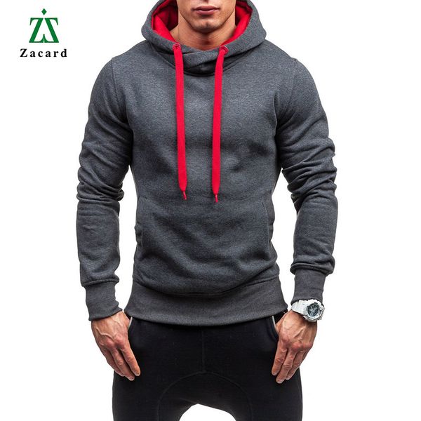 

2018 men clothes autumn men fashion hoodies 4 colors casual solid color hoodie plus ize western style hooded sweatshirt, Black