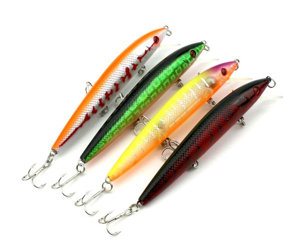 

4pcs fishing lures ater kit set 13.8g minnow vib lure ,swimbait crankbait fishing 12cmfor saltwater freshwater bass trout walleye sal