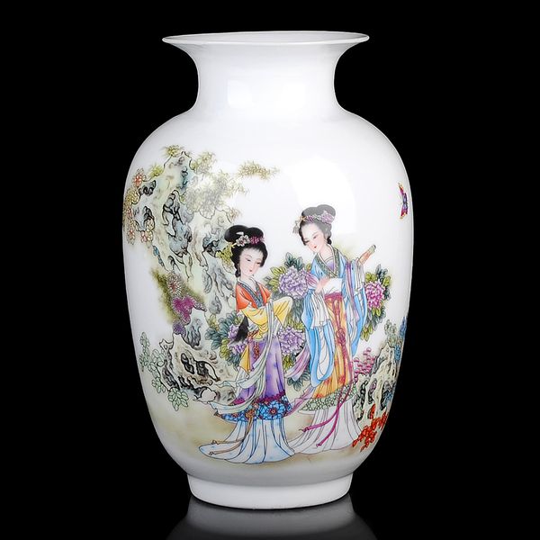 

vintage ceramic vase home decoration ancient beauty porcelain vase flower decoration adornment handicraft furnishing articles