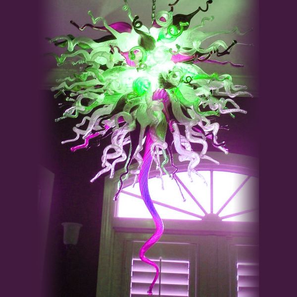 

modern indoor or bedroom or living room or l pendant light murano 100% hand blown glass chandelier