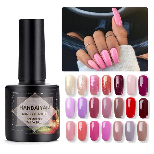 

handaiyan 7ml nail polish soak off uv stamping paint gellak nail polish led lamp gelpolish lucky lacquer hybrid varnish ink