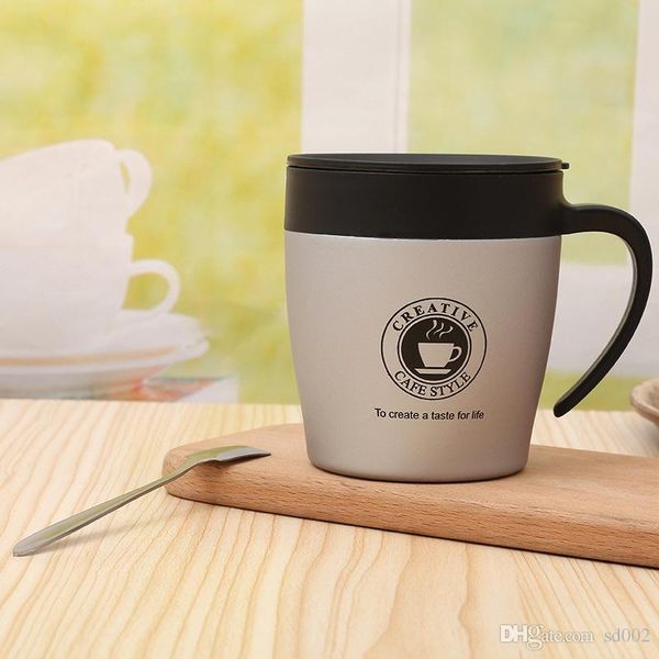 

чашка из нержавеющей стали бизнес эспрессо стакан новинка портативный ремень ручка подарок кружка портативный пользу подарок кухня пункт 22j