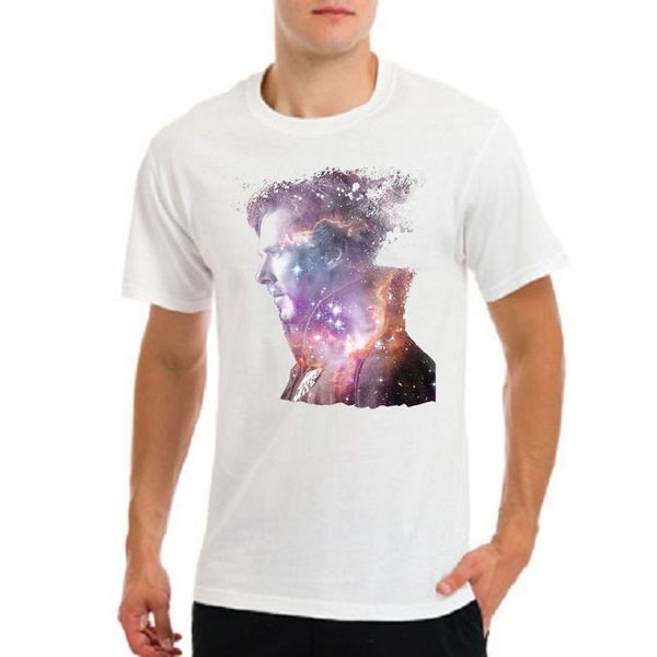 

dr doctor strange mens white t-shirt, White;black
