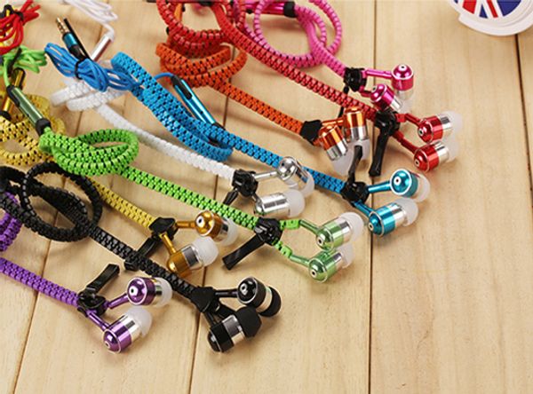 

211 наушники молния Спорт наушники мода металл наушники стерео бас гарнитура с мик