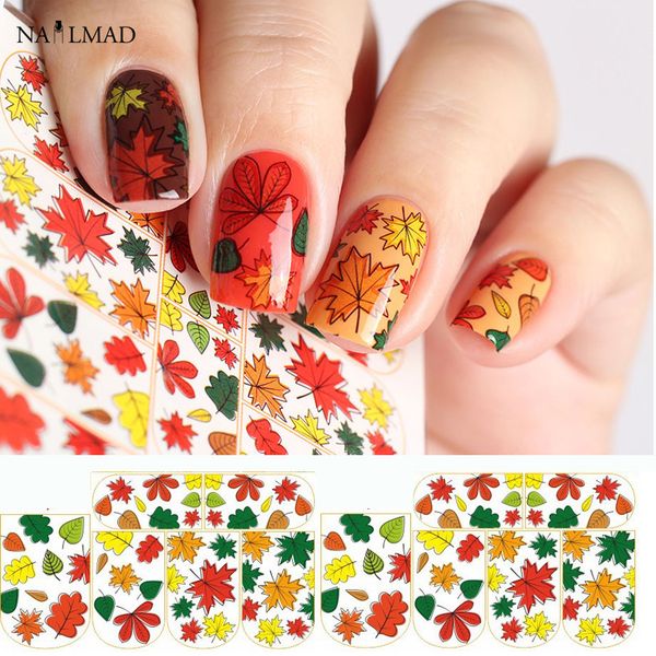 1 Sheet Maple Leaf Nail Water Decals Autumn Leaves Nail Art Sticker 1 Sheet Maple Leaf Nail Water Decals Autumn Leaves Nail Art Sticker