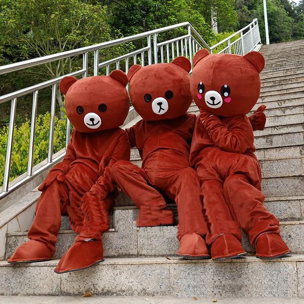 2018 venda direta da fábrica rilakkuma mascote urso de pelúcia anime traje da mascote frete grátis