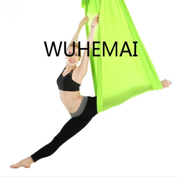 

wuhemai flight anti-gravity yoga hammock swing fabric aerial traction device the professional yoga belt of the elastic hall