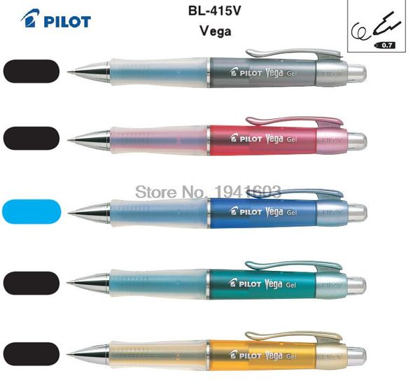 

2018 five colorful set pilot bl-415v rollerball pen 0.7mm japan vega singature gel pen office and school stationery wholesale