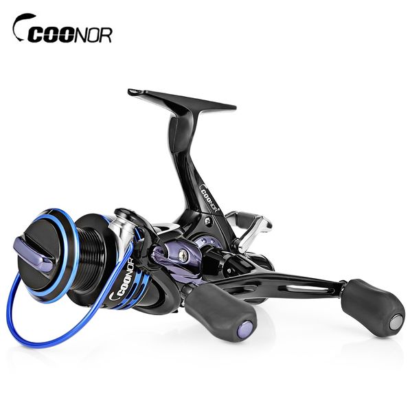 

coonor j12 9 + 1bb metal spool fishing reel with double t-shape handles